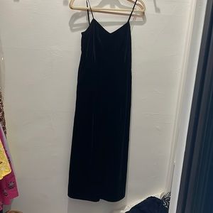 J.crew velvet wide leg cropped jumpsuit